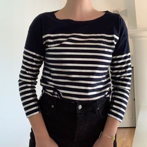 3 for $20 / J Crew Navy Silver Stripe Top